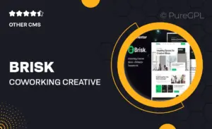 Brisk – Coworking Creative Space Elementor Template Kit