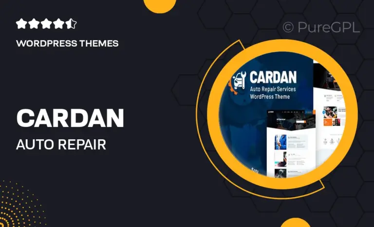 cardan auto repair wordpress theme