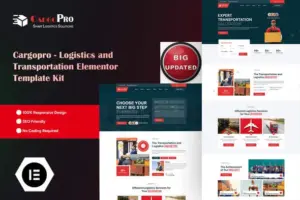 Cargopro – Logistics & Transportation Elementor Pro Template Kit