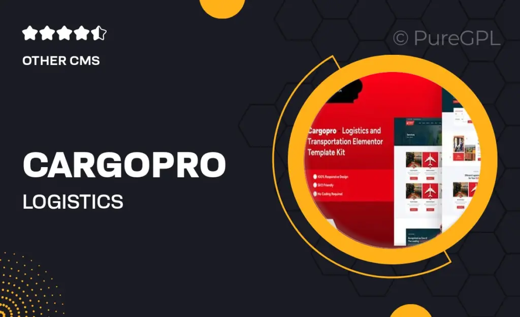 Cargopro – Logistics & Transportation Elementor Pro Template Kit 37 Cargopro – Logistics & Transportation Elementor Pro Template Kit