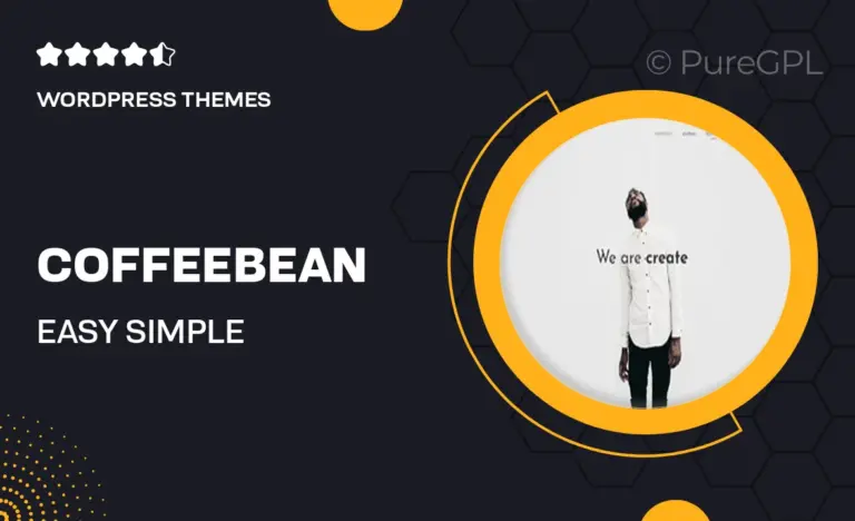 coffeebean easy simple portfolio for freelancers studios and photographers