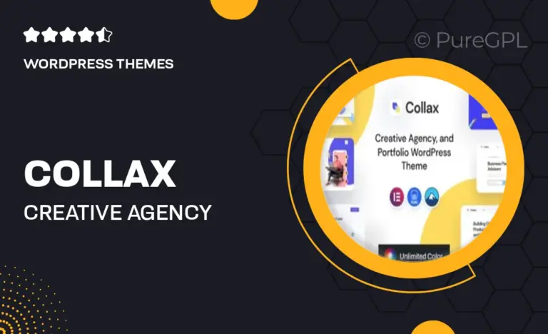 collax creative agency wordpress theme