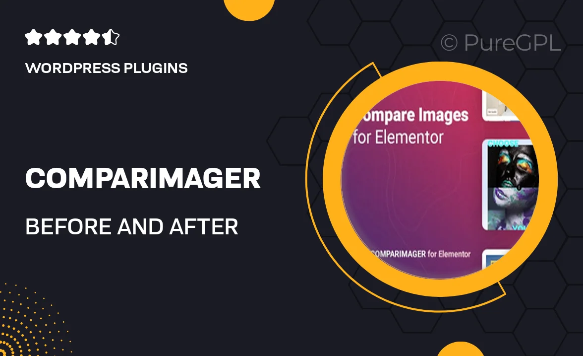 Comparimager – Before and After Image Compare for Elementor