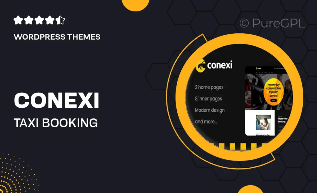 Conexi – Taxi Booking Service WordPress Theme + RTL 1 Conexi – Taxi Booking Service WordPress Theme + RTL