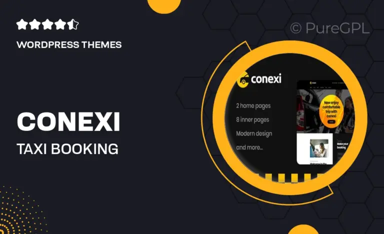 conexi taxi booking service wordpress theme rtl