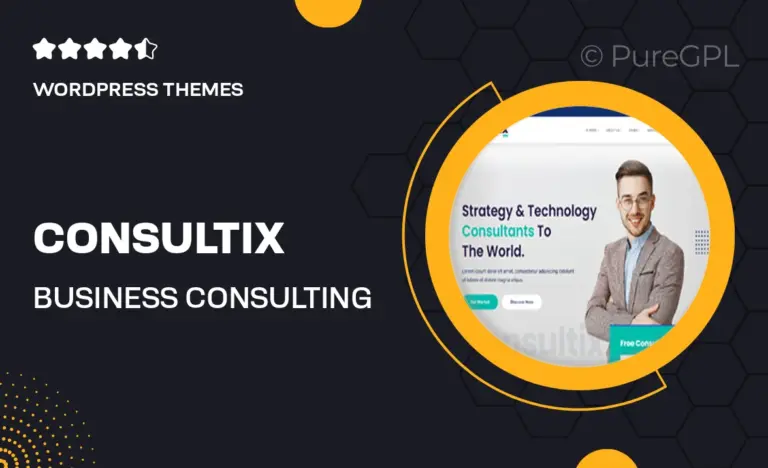 consultix business consulting wordpress theme