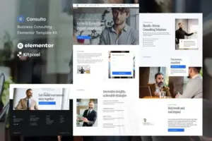 Consulto – Business Consulting & Coaching Elementor Template Kit