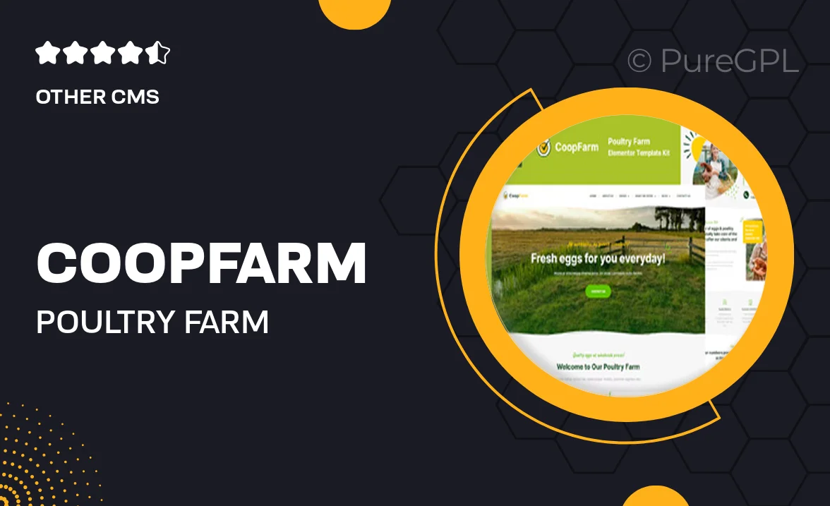 CoopFarm – Poultry Farm Elementor Template Kit