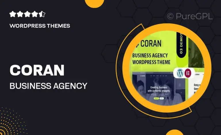 coran business agency wordpress theme