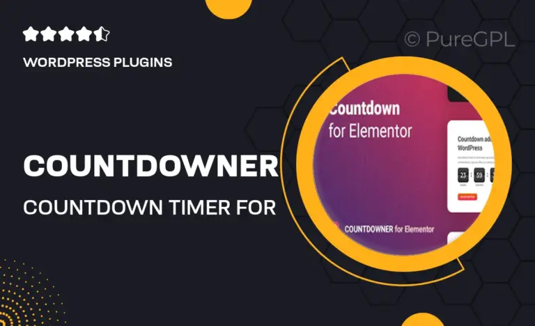 countdowner countdown timer for elementor