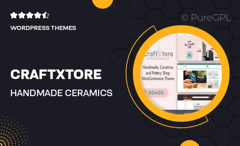 craftxtore handmade ceramics and pottery shop woocommerce theme