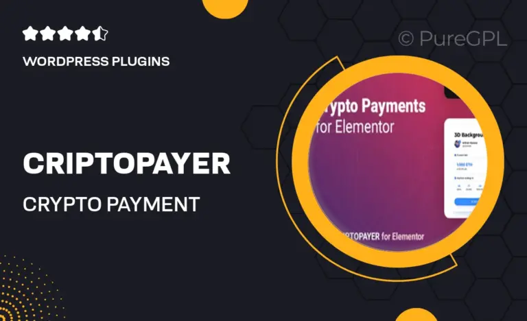 criptopayer crypto payment button for elementor