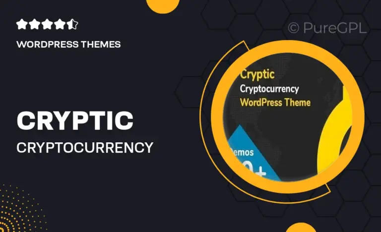 cryptic cryptocurrency wordpress theme