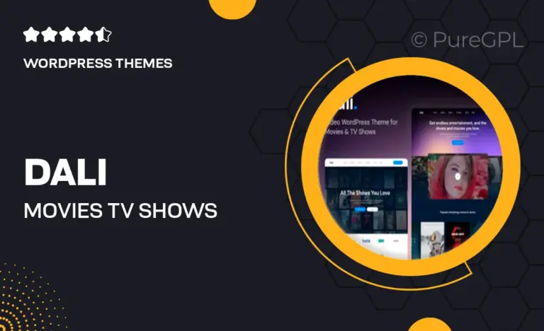 dali movies tv shows wordpress theme