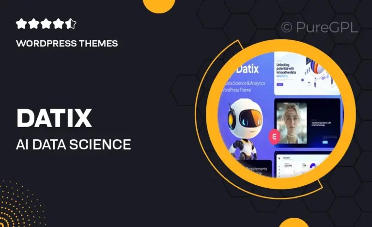 datix ai data science analytics wordpress theme
