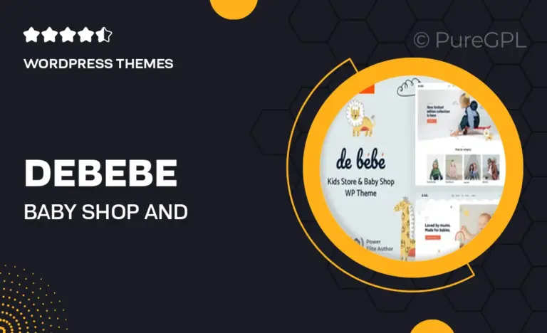 debebe baby shop and children kids store wordpress