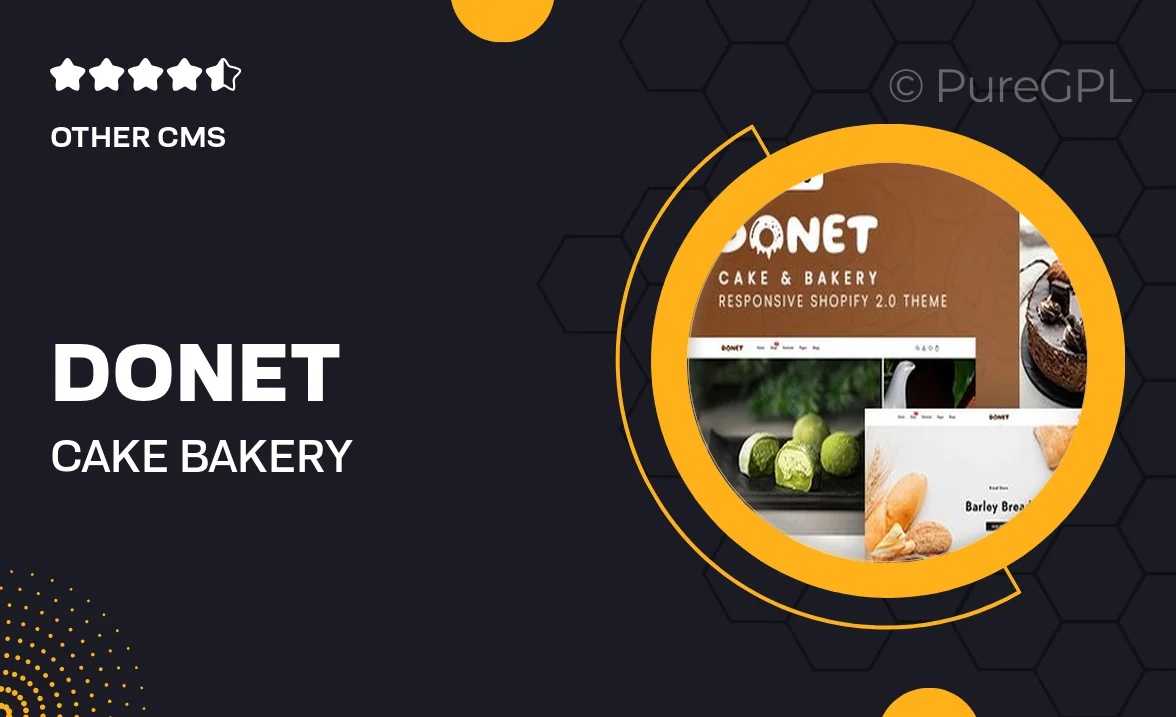 Donet – Cake & Bakery Responsive Shopify 2.0 Theme