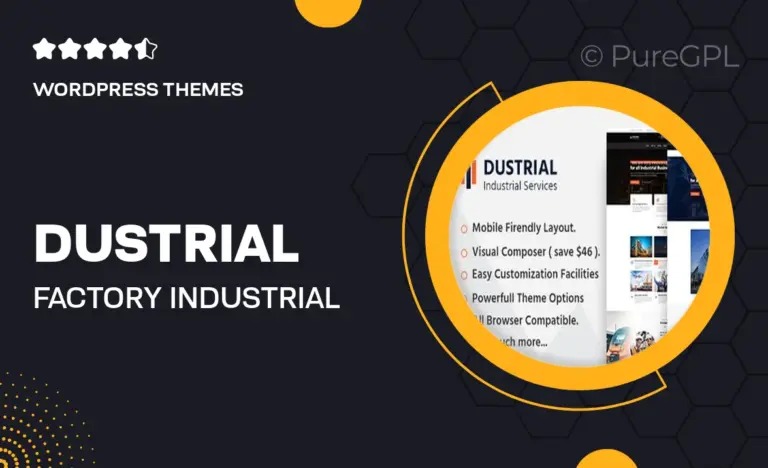 dustrial factory industrial wordpress theme