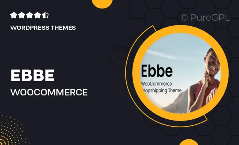 ebbe woocommerce dropshipping theme