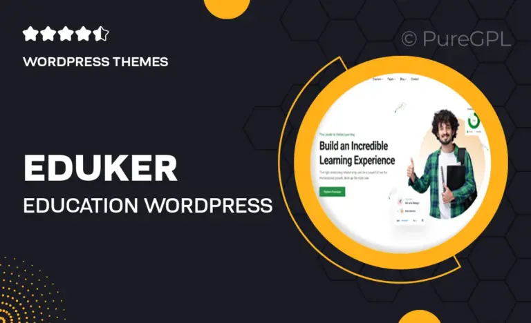 eduker education wordpress theme