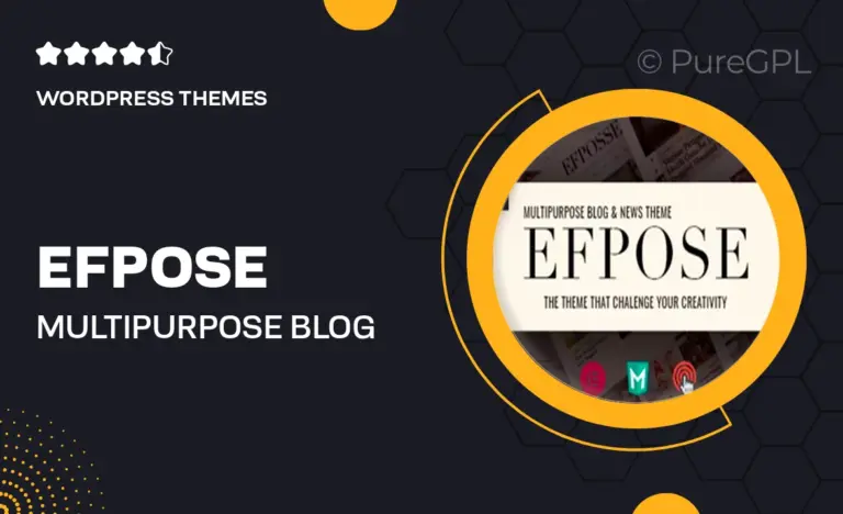 efpose multipurpose blog and newspaper theme