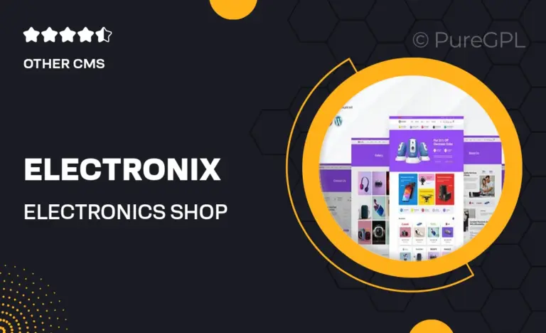 electronix electronics shop elementor template kit