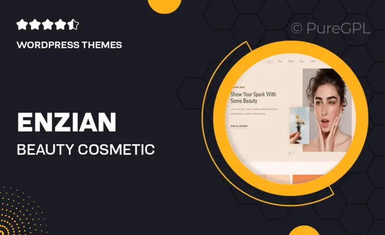 enzian beauty cosmetic woocommerce theme