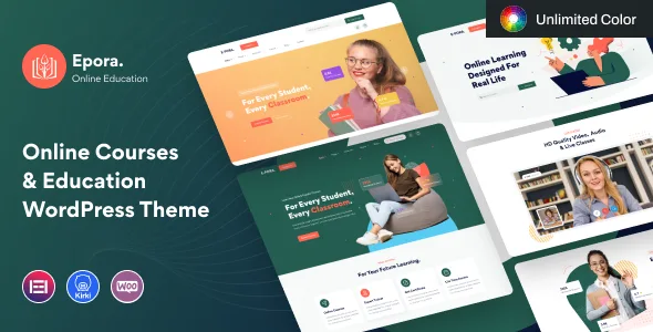 epora online courses education wordpress theme 1