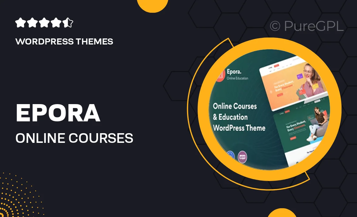 Epora – Online Courses & Education WordPress Theme