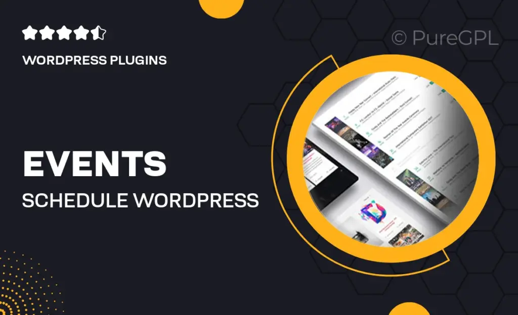 Events Schedule – WordPress Events Calendar Plugin 4 Events Schedule – WordPress Events Calendar Plugin