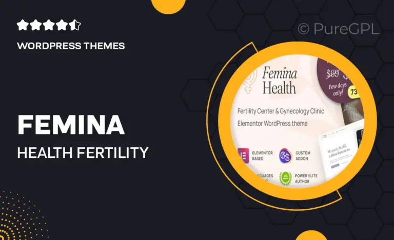 femina health fertility clinic medical wordpress theme
