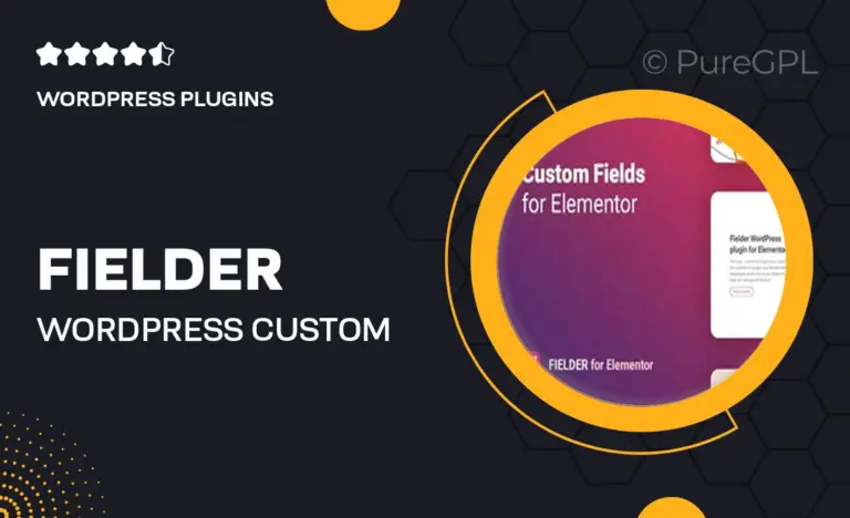 fielder wordpress custom fields for elementor