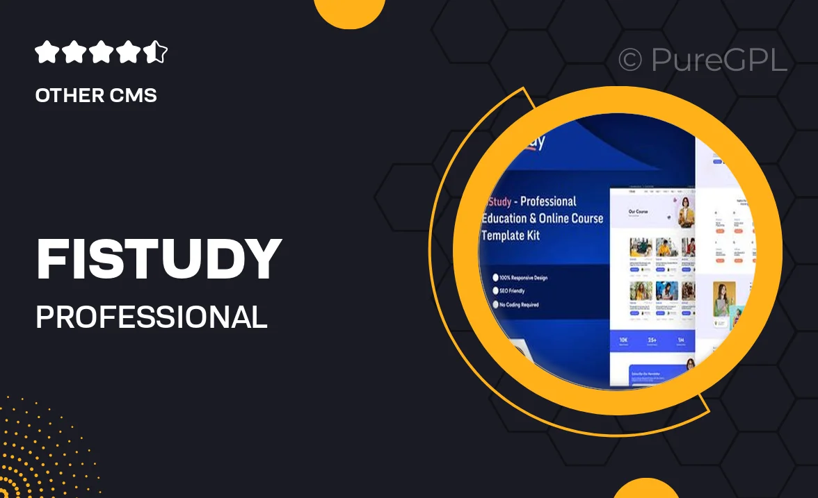 FiStudy – Professional Education & Online Course Elementor Pro Template Kit