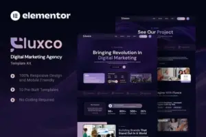 Fluxco – Digital Marketing Agency Elementor Template Kit