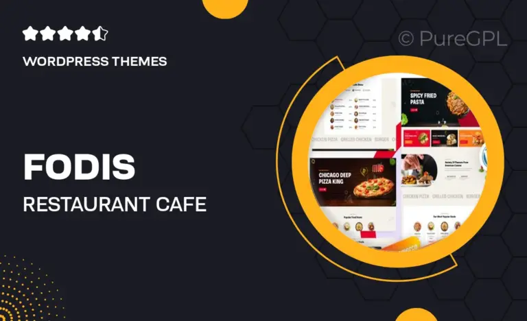 fodis restaurant cafe wordpress theme