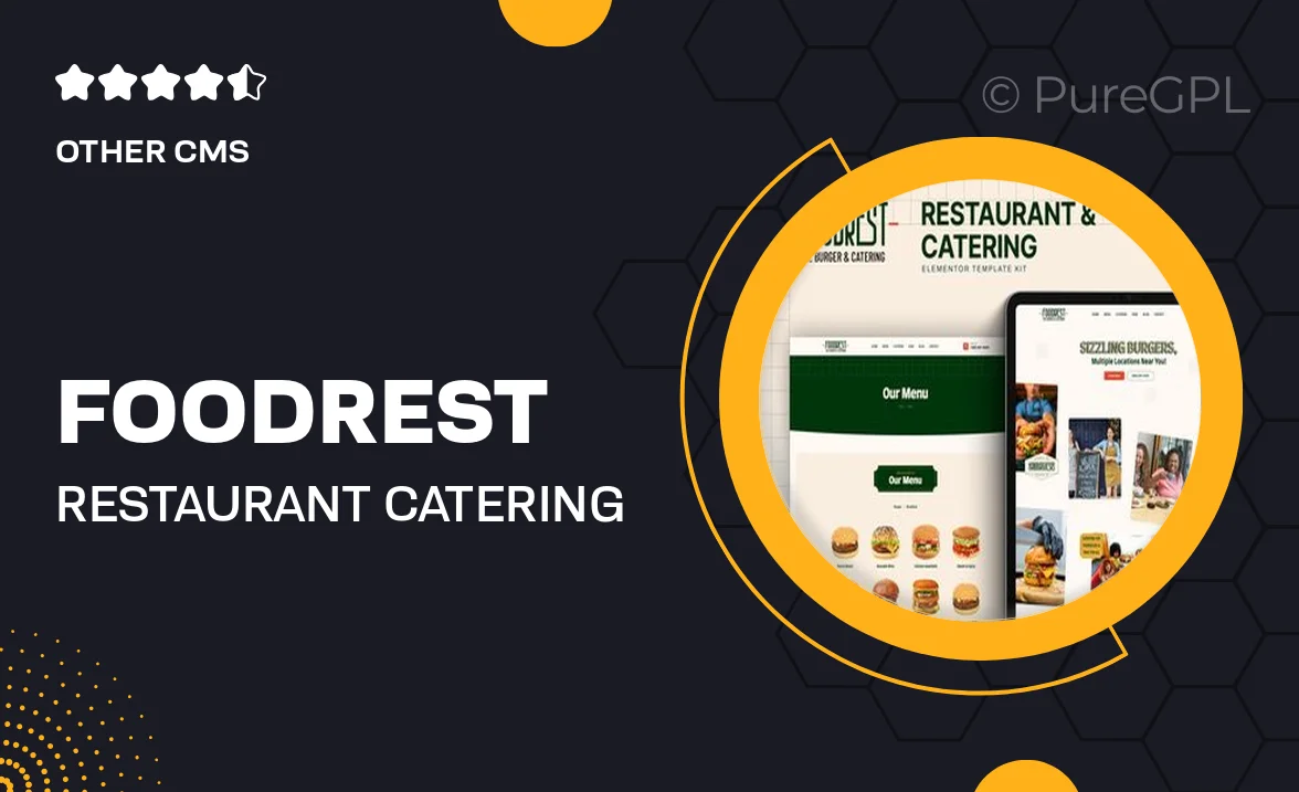 Foodrest – Restaurant & Catering Elementor Template Kit