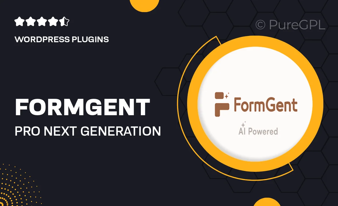 FormGent Pro – Next Generation AI Form Builder in WordPress