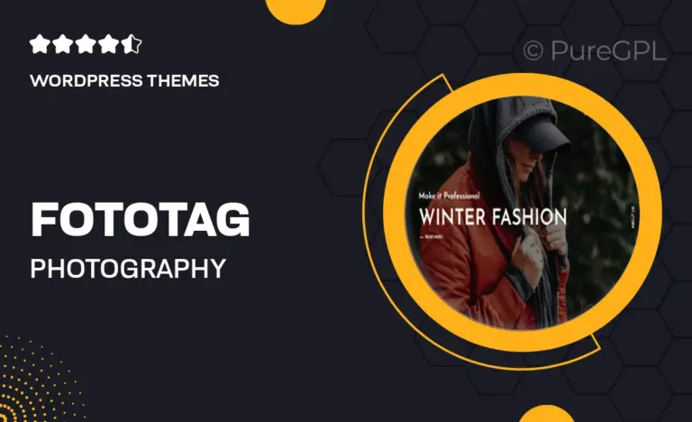 fototag photography wordpress theme