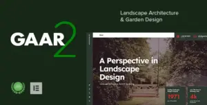 Gaar – Landscape Architecture & Garden Design WordPress Theme