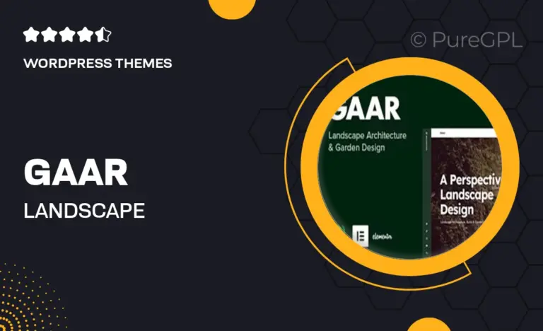 gaar landscape architecture garden design wordpress theme