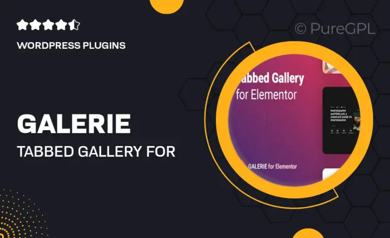 galerie tabbed gallery for elementor