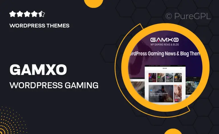 gamxo wordpress gaming news blog theme