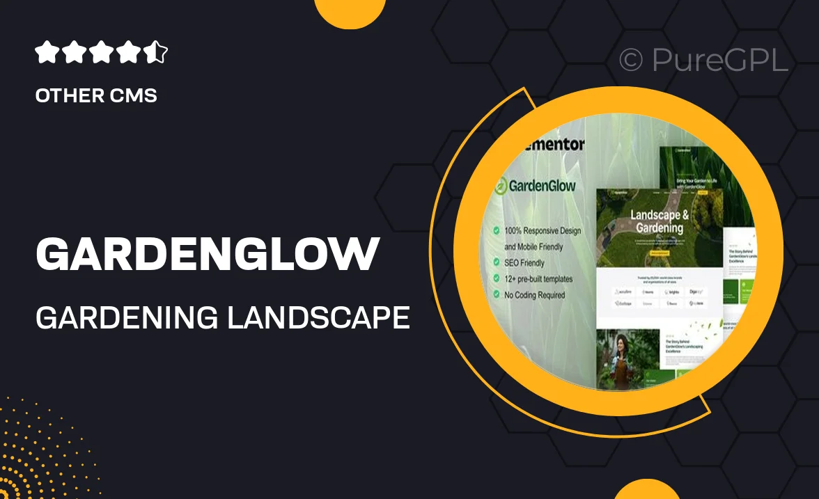 GardenGlow – Gardening & Landscape Elementor Pro Template Kit