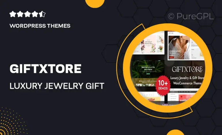 giftxtore luxury jewelry gift store elementor woocommerce wordpress theme