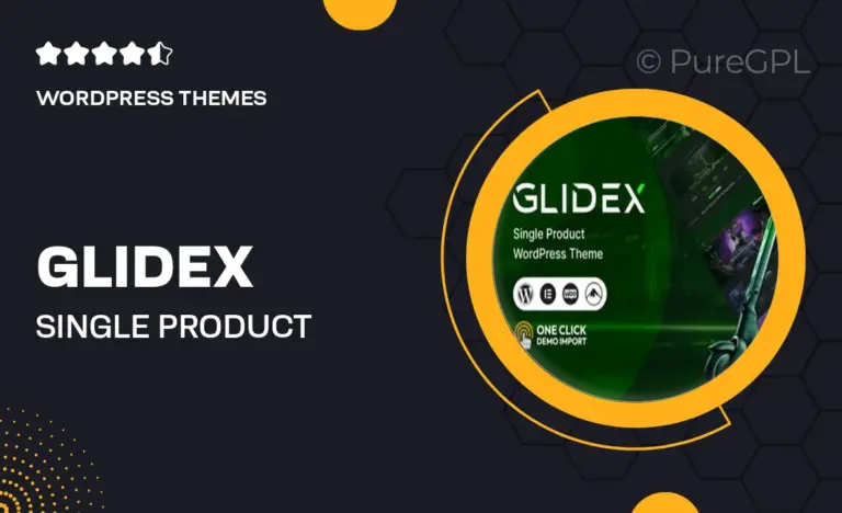 glidex single product woocommerce theme