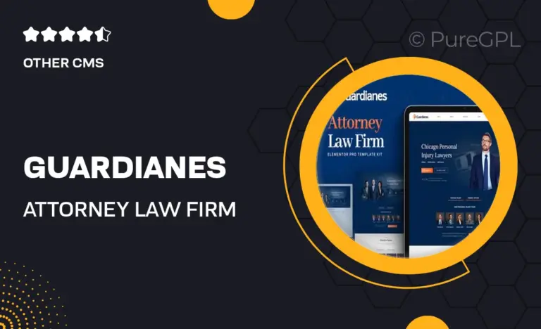 guardianes attorney law firm elementor pro template kit