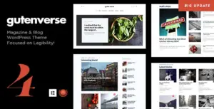 GutenVerse – Magazine and Blog Theme