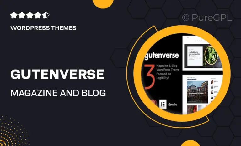 gutenverse magazine and blog theme