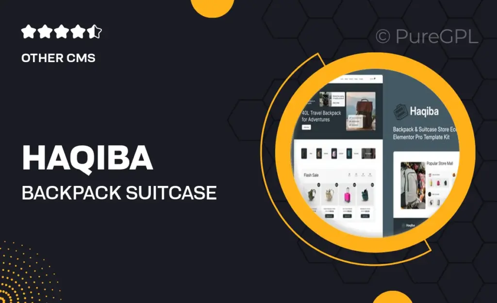 Haqiba – Backpack & Suitcase Store Ecommerce Elementor Pro Template Kit 48 Haqiba – Backpack & Suitcase Store Ecommerce Elementor Pro Template Kit