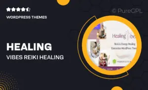 Healing Vibes – Reiki Healing & Meditation Coaching WordPress Theme